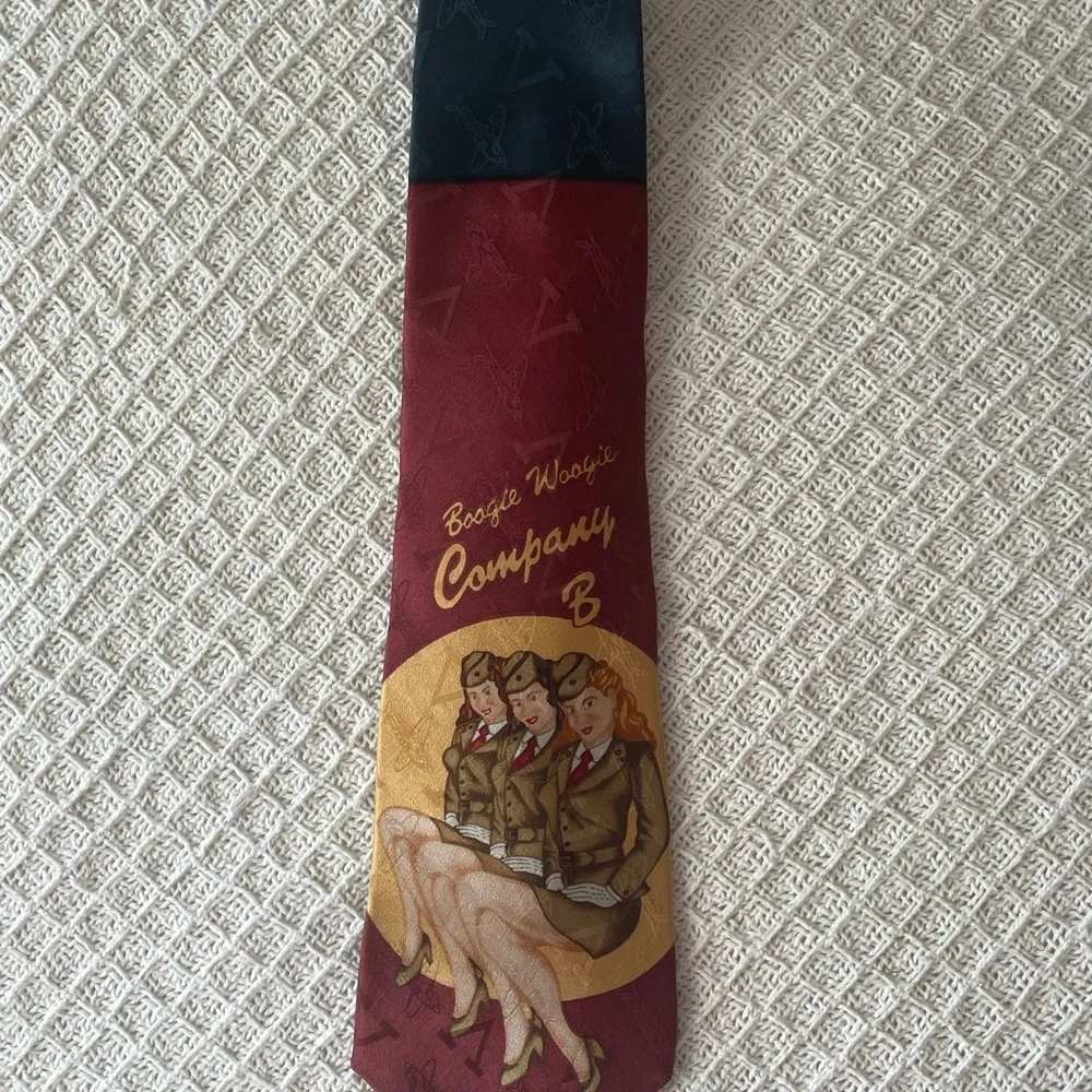 AXXA Boogie Woogie Company B Maroon Tie - Picture 2 of 5